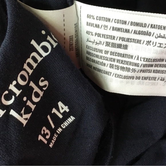 ABERCROMBIE Kids Girls size 13/14 OUI MERCI SHIRT - Picture 3 of 3